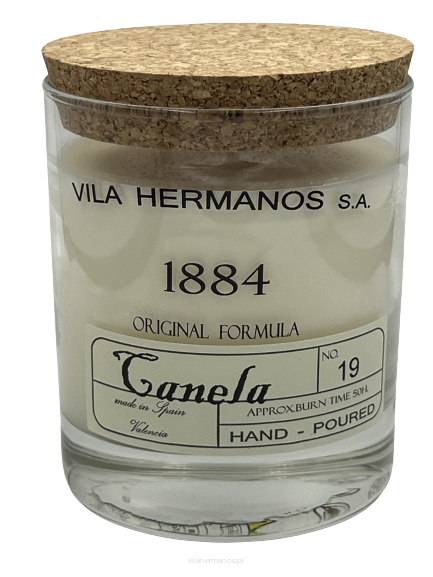 Canela - Vila Hermanos - świeca zapachowa 190g z pudełkiem - seria 1884