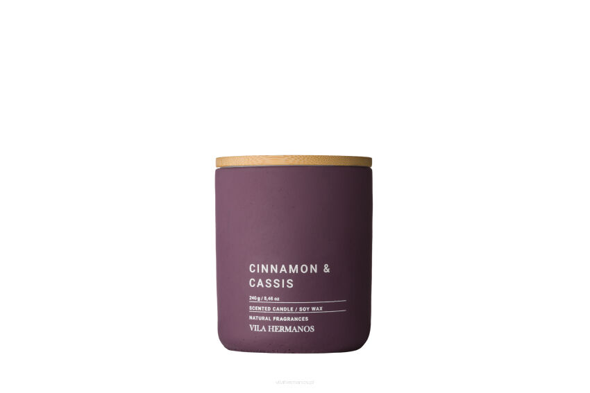 Cinnamon & Cassis - Vila Hermanos - świeca zapachowa 240g - seria Concrete Collection