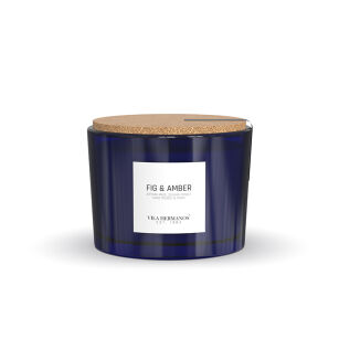 Fig & Amber - Vila Hermanos -  świeca zapachowa 350g - seria Apothecary Cobalt Blue