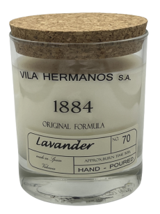 Lavender - Vila Hermanos - świeca zapachowa 190g z pudełkiem - seria 1884