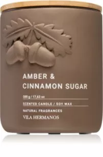 Amber & Cinnamon Sugar - Vila Hermanos - świeca zapachowa 500g - seria Concrete Fall Collection