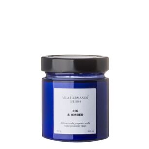 Fig & Amber - Vila Hermanos -  świeca zapachowa 150g - seria Apothecary Cobalt Blue