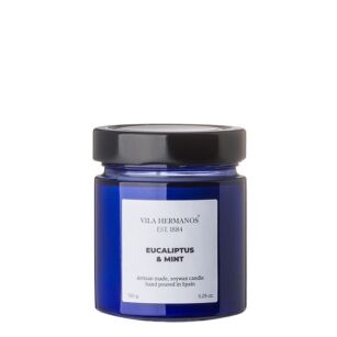 Eucalyptus & Mint - Vila Hermanos - świeca zapachowa 150g - seria Apothecary Cobalt Blue