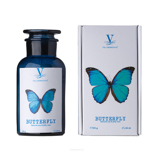 Butterfly - Vila Hermanos -  świeca zapachowa 500g - seria Talisman Collection