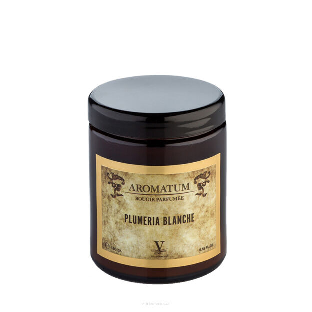 Plumeria Blanche - Vila Hermanos - świeca zapachowa 180g - seria Aromatum